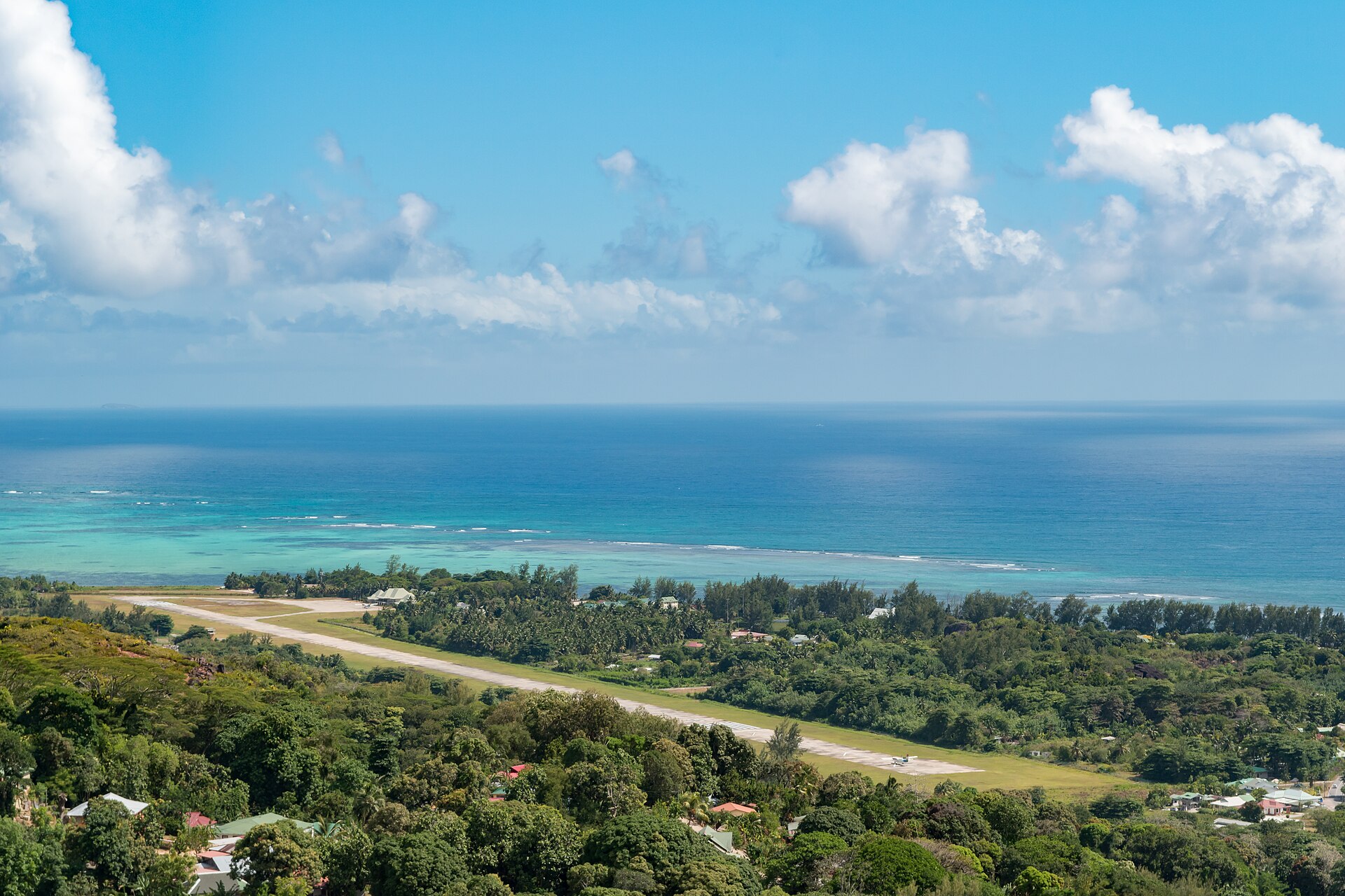 The airstrip on Praslin.