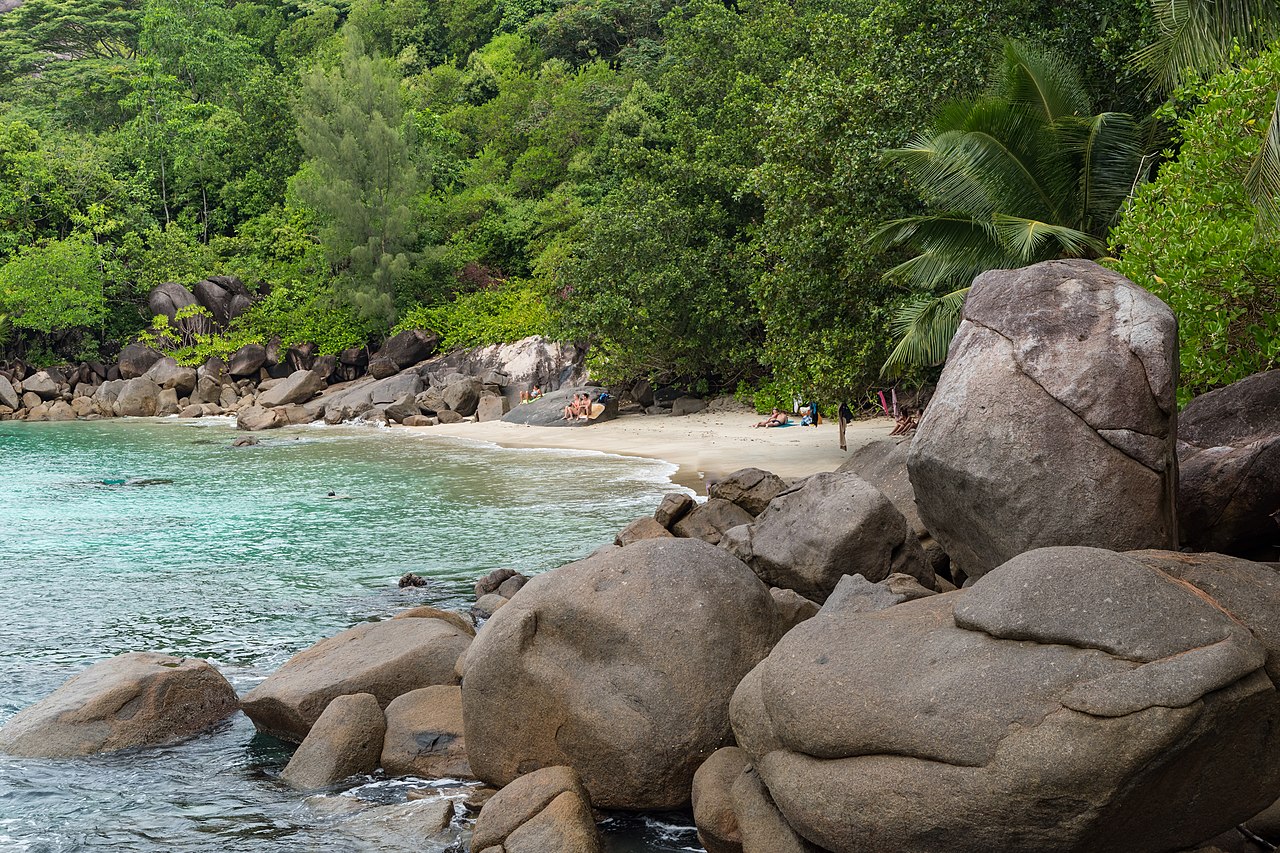 Anse Major on Mahé, reached only on foot along an hour of coast path.