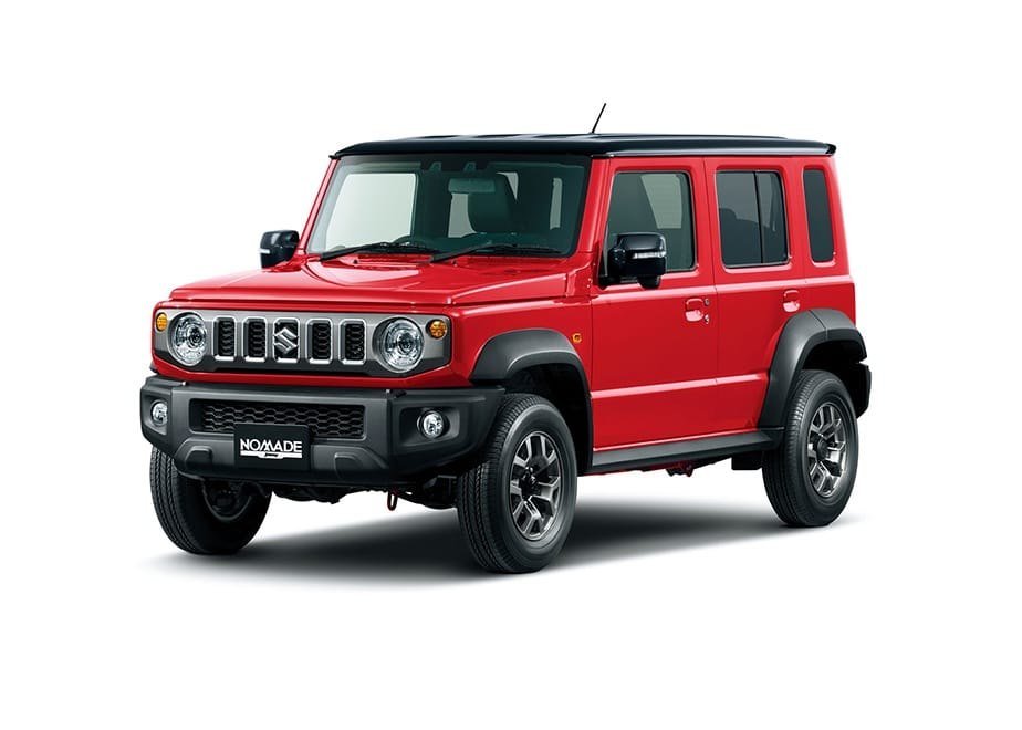 A Suzuki Jimny, one of the ten cars in the fleet.