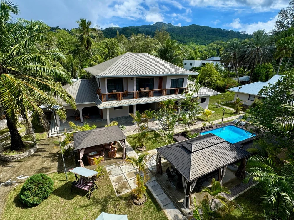 AliBel Beach Villa, Mahé. A view of the property.
