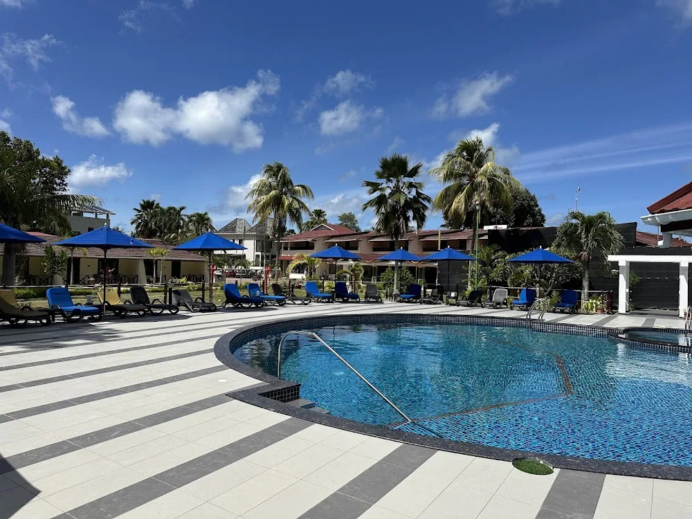 Berjaya Praslin Resort, Praslin. A view of the property.