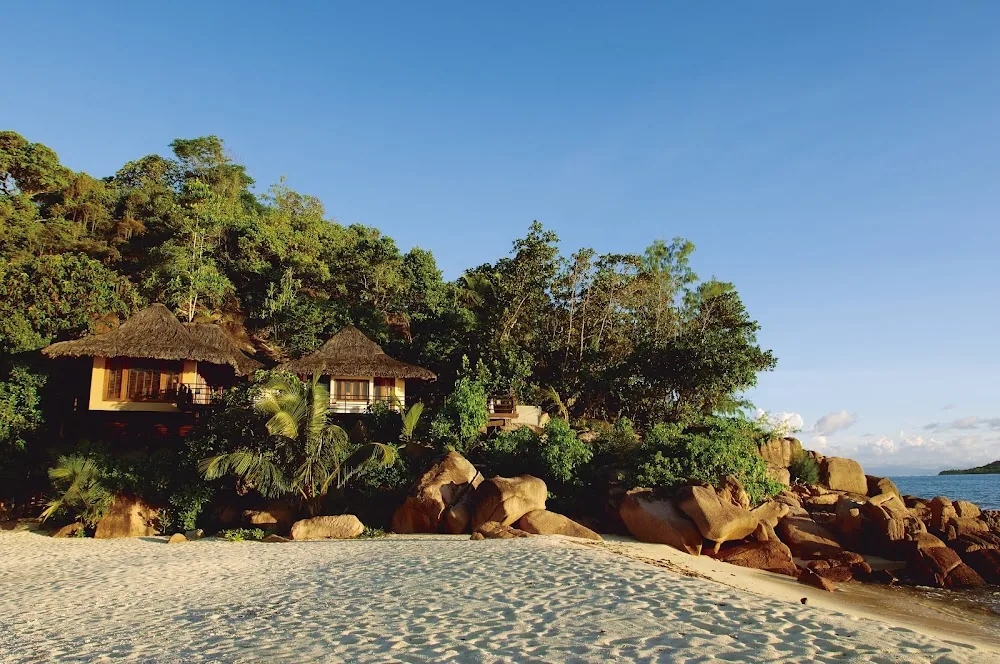 Constance Lemuria Resort, Praslin. A view of the pool.