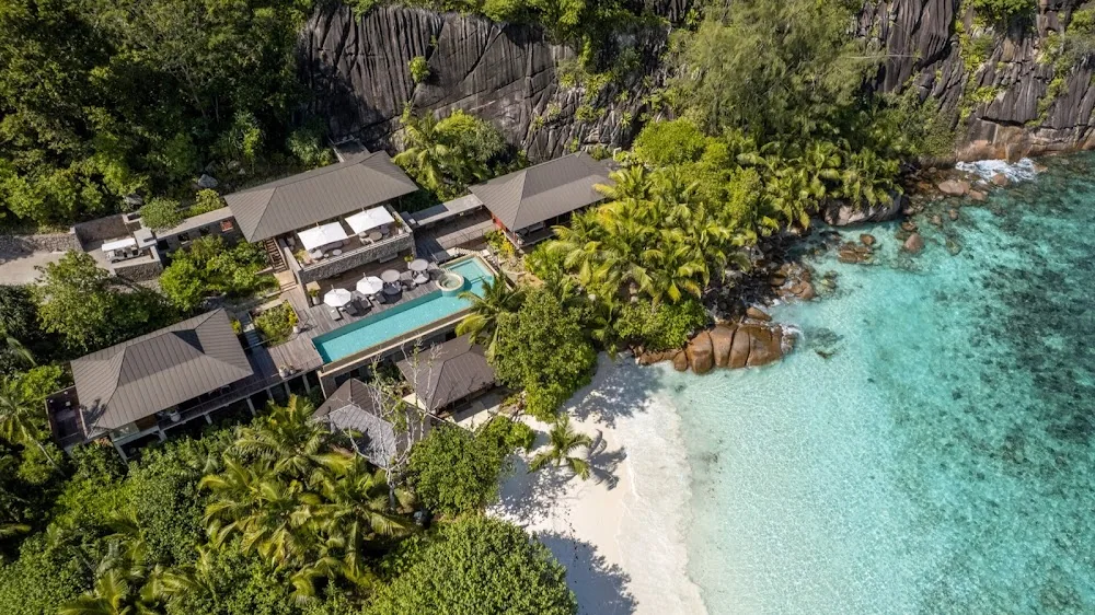 Four Seasons Resort Seychelles, Mahé. A view of the property.