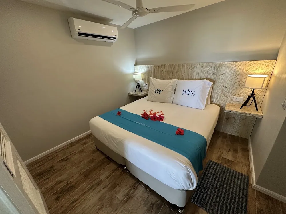 Le Nautique Luxury Beachfront Apartments, Mahé. A view of the rooms.