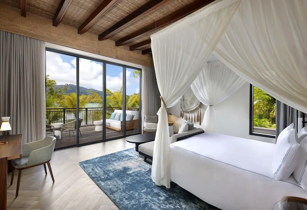 Mango House, Mahé. A view of the rooms.