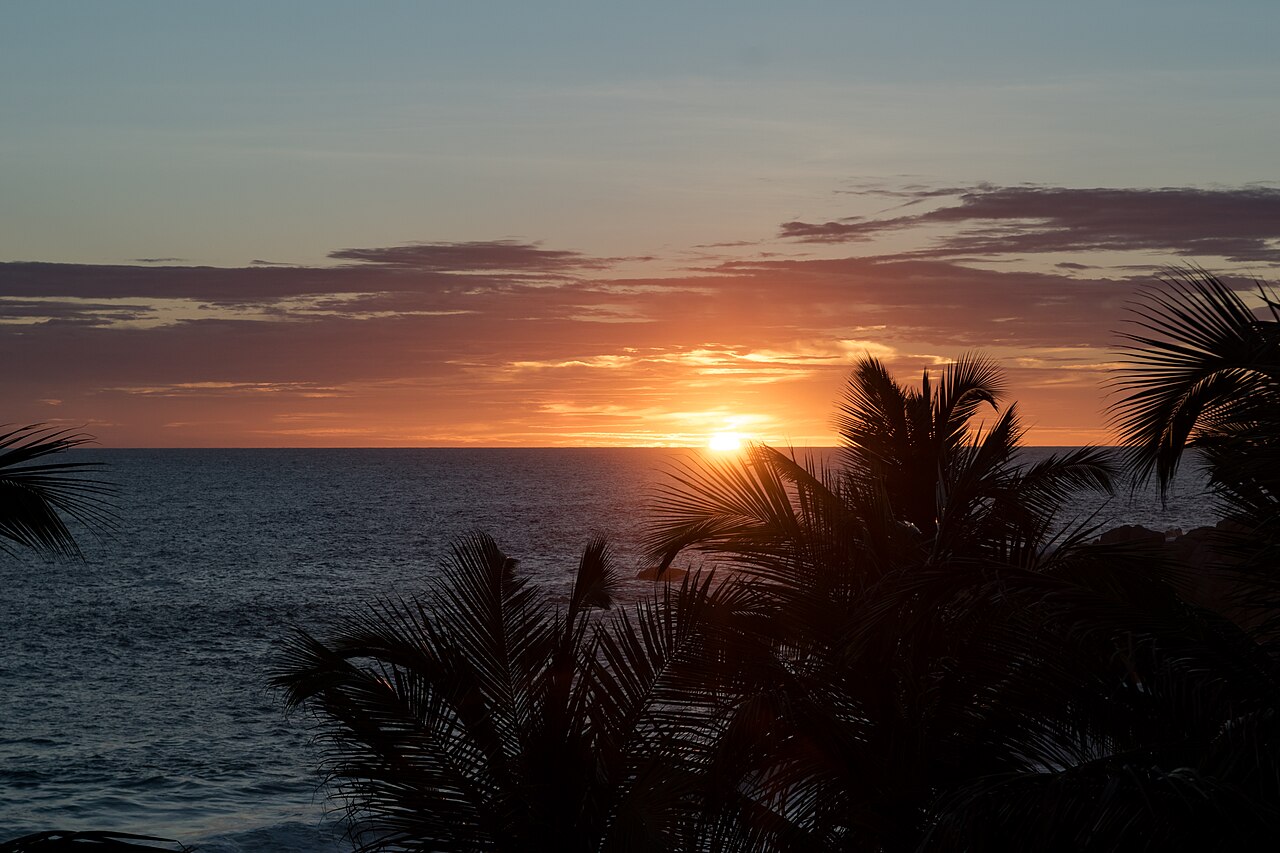 Sunset at Anse Intendance.