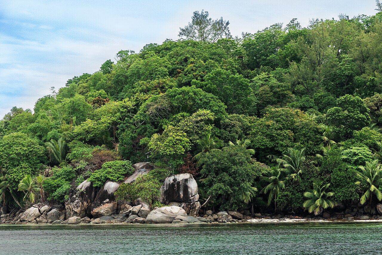 Moyenne, Seychelles: frame 1 of the island