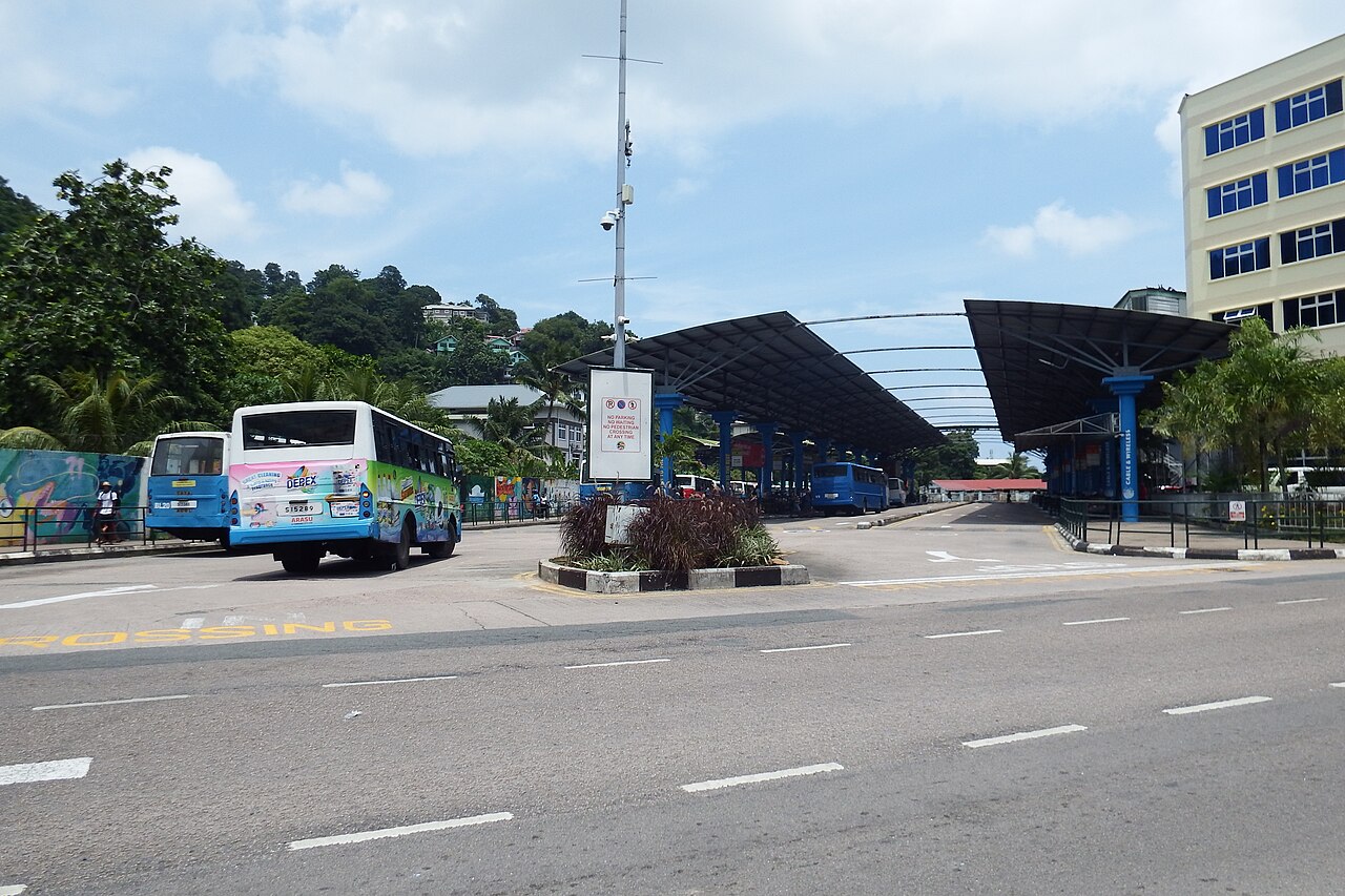 The bus station at Victoria.