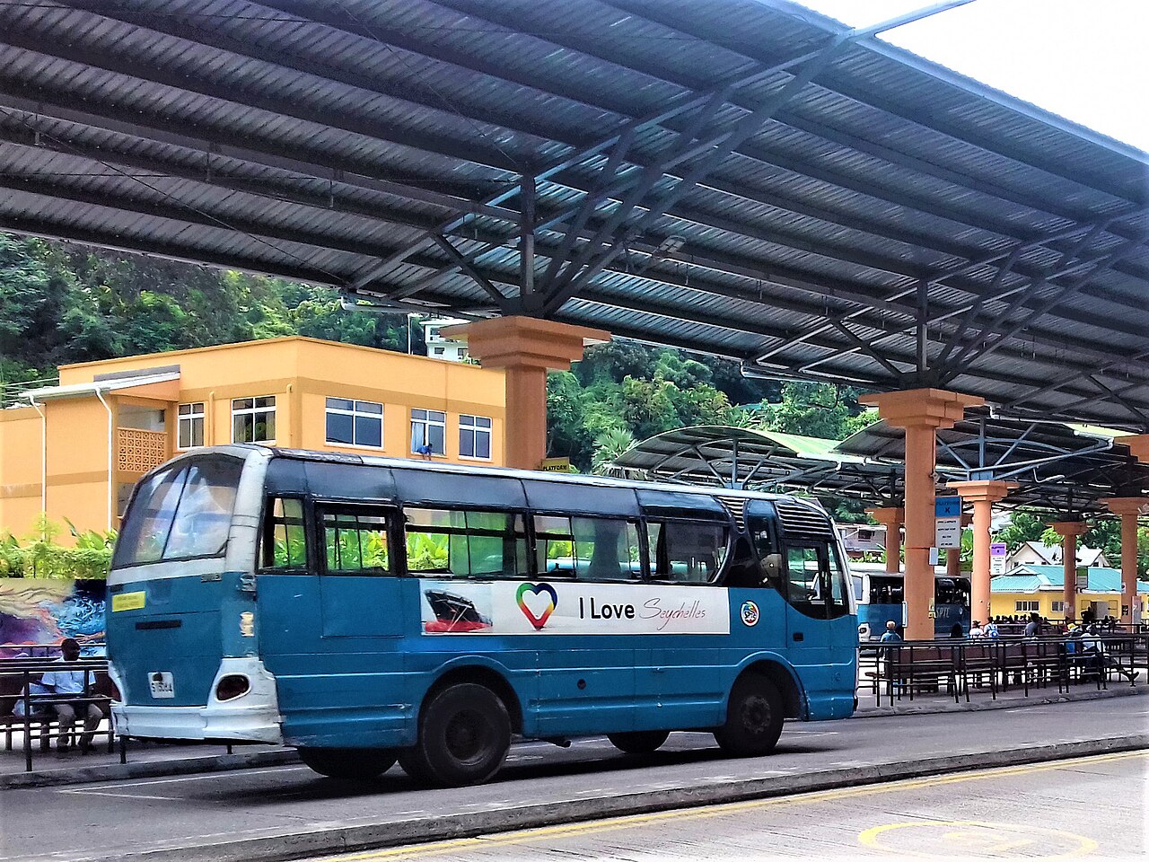 The Victoria bus terminal.