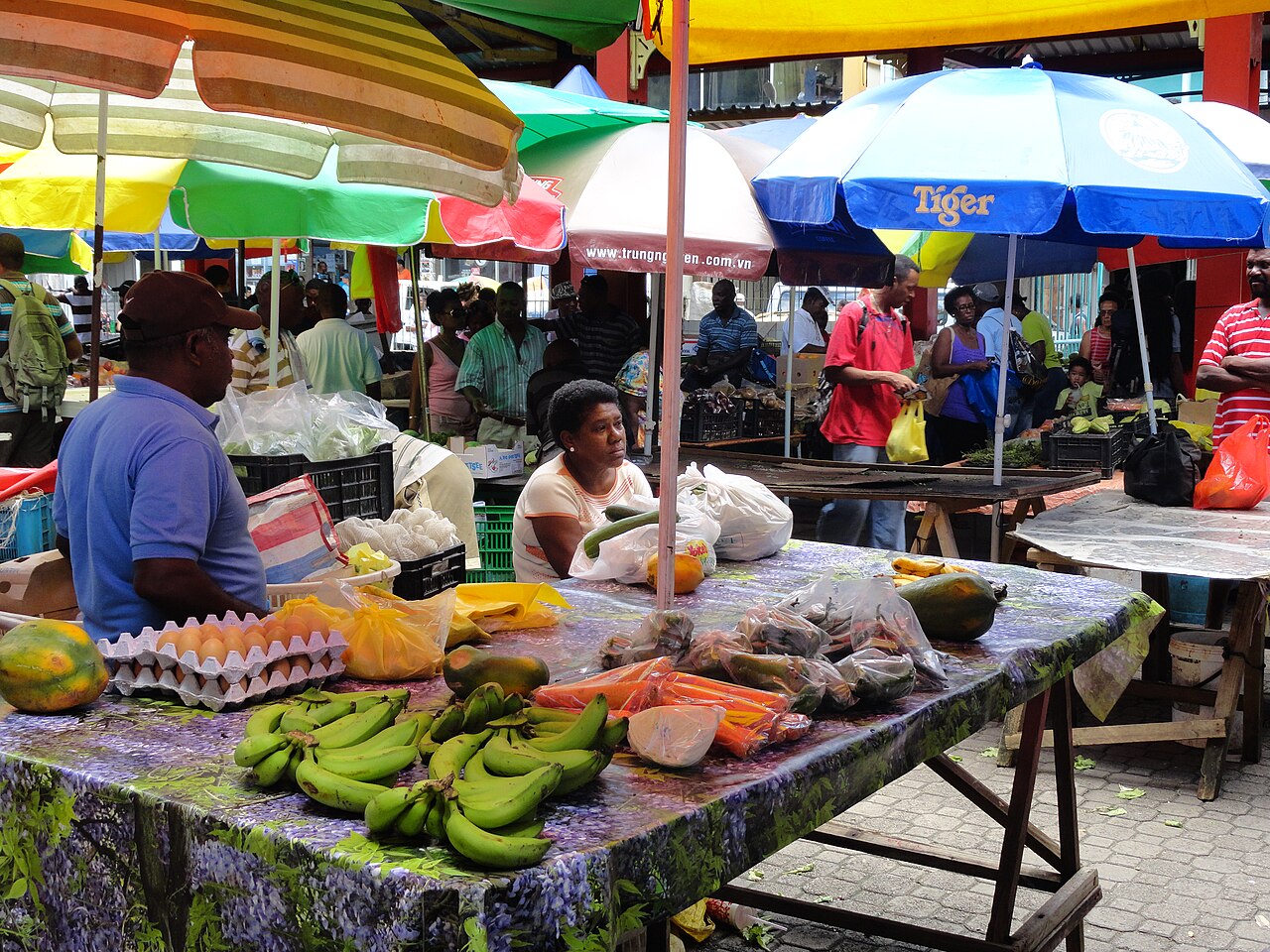 Fruit and vegetables at the Victoria market.
